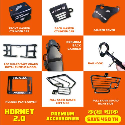 Combo Accessories Honda Hornet 2.0 Premium