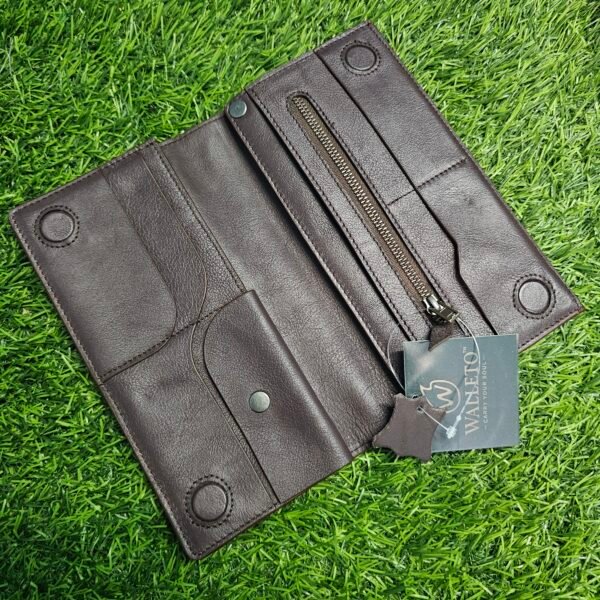 All in one Multifuntional Moto Wallet-100% Genuine Leather - Image 24