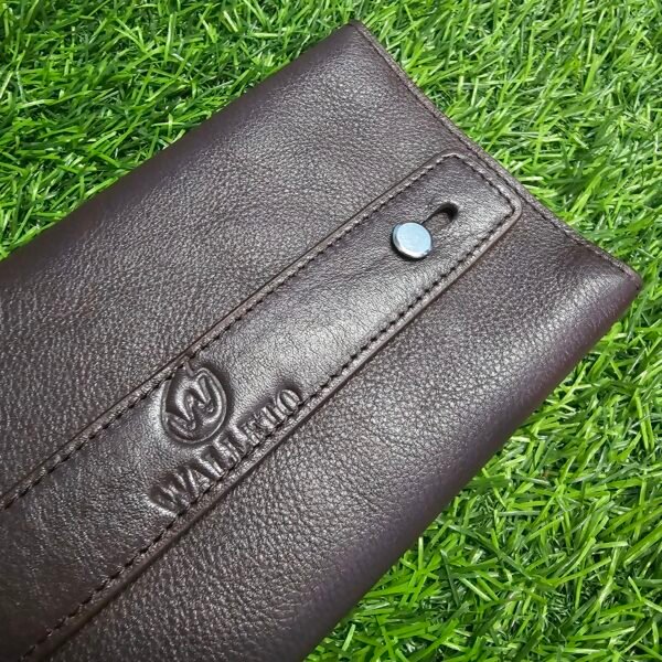All in one Multifuntional Moto Wallet-100% Genuine Leather - Image 25