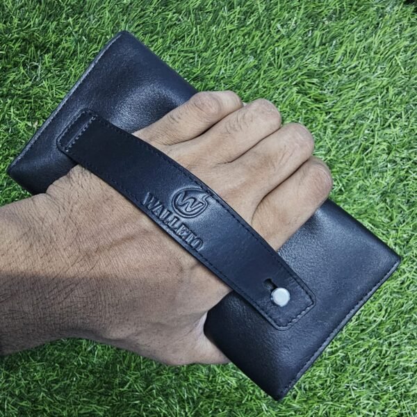 All in one Multifuntional Moto Wallet-100% Genuine Leather - Image 7