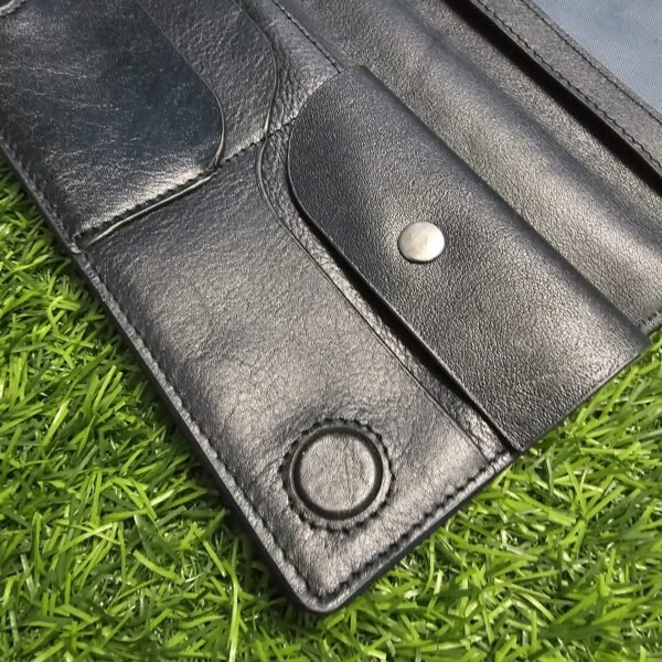 All in one Multifuntional Moto Wallet-100% Genuine Leather - Image 18