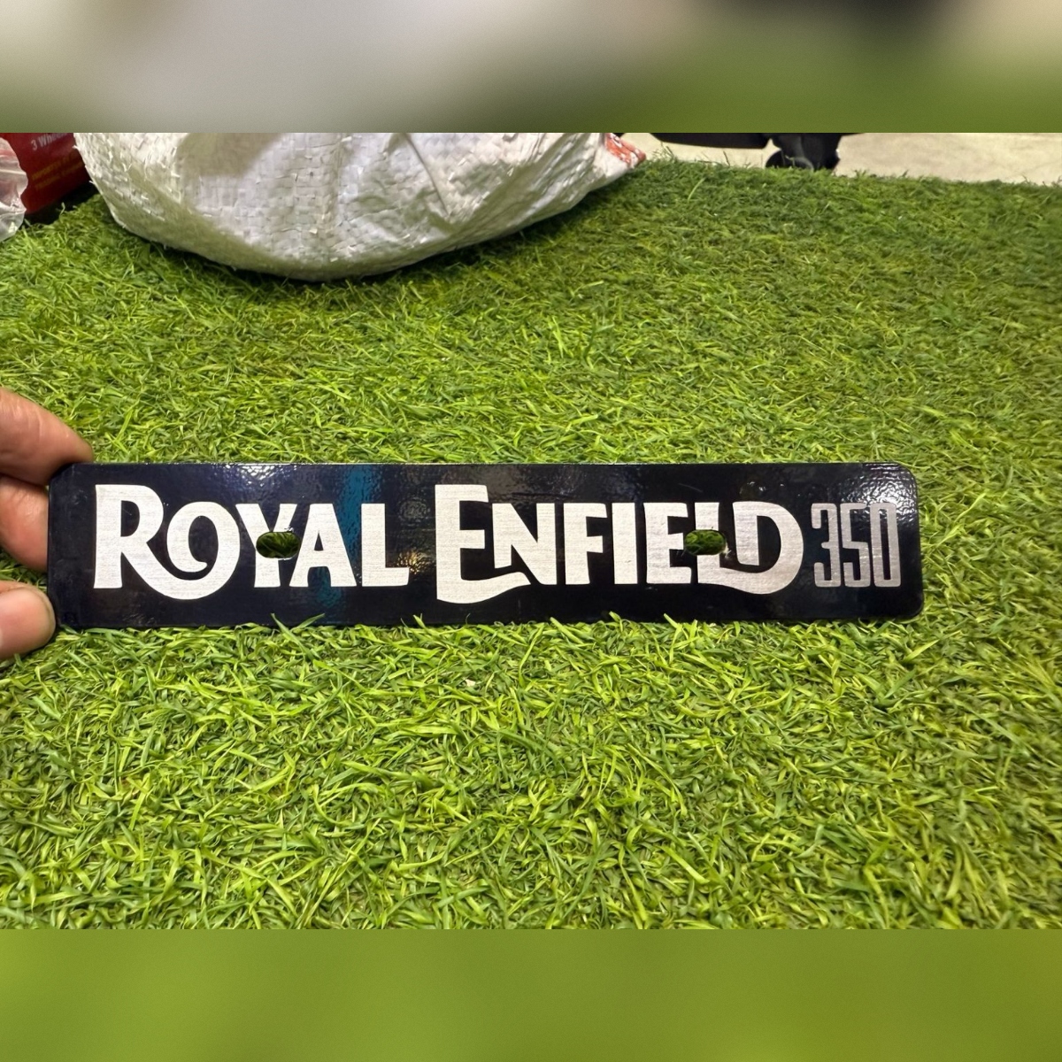 square-image (4) FRONT NAME PLATE ROYAL ENFIELD ALL MODEL PREMIUM - Image 1